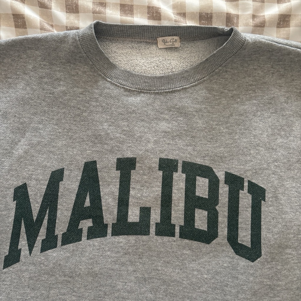 Gray Malibu Crewneck Sweater